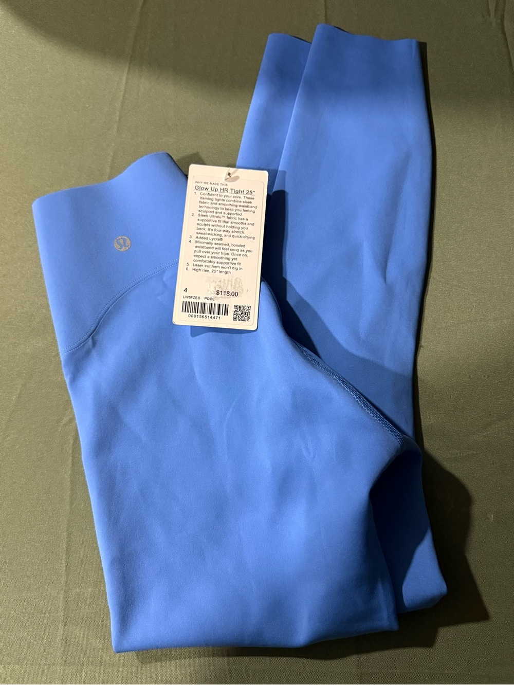 lululemon athletica Glow Up HR Tight 25" in Pool Blue - Picture 2 of 2